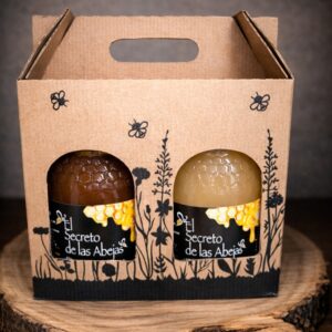 Caja dos tarros miel de azahar y brezo de 1kg